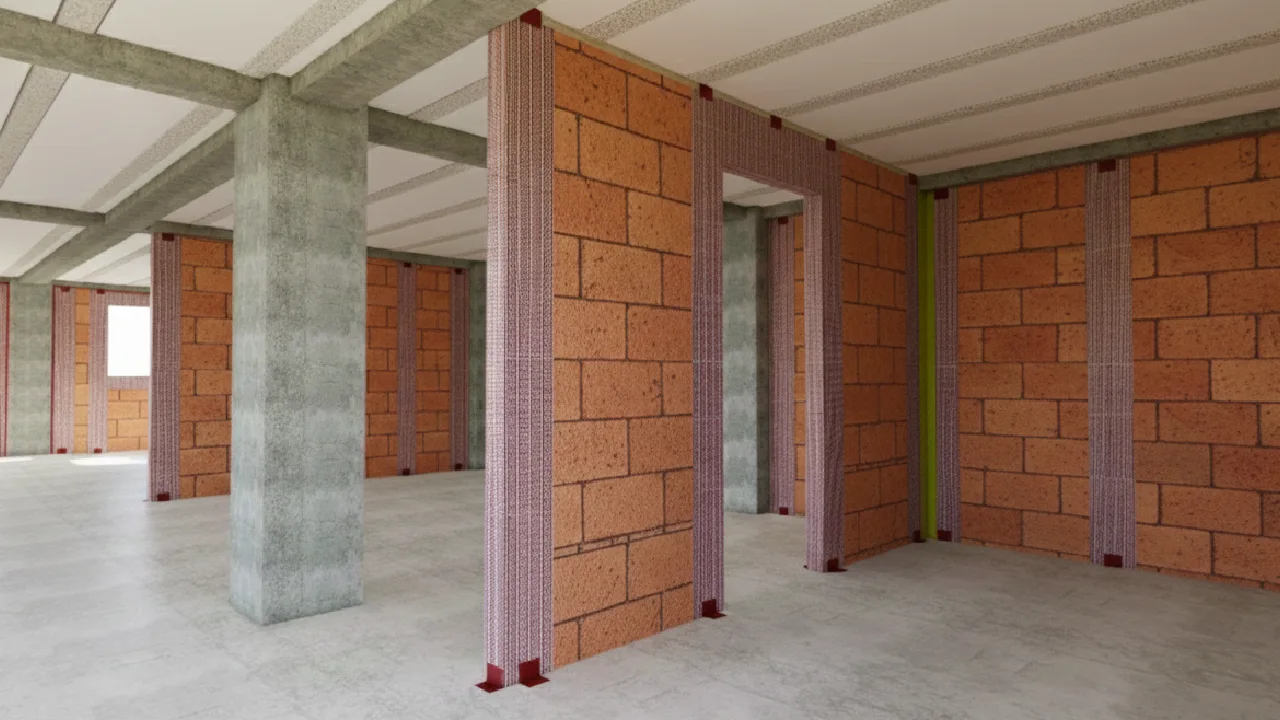 مهار دیوار دارای بازشو با وال مش + مزایا و نکات اجرا